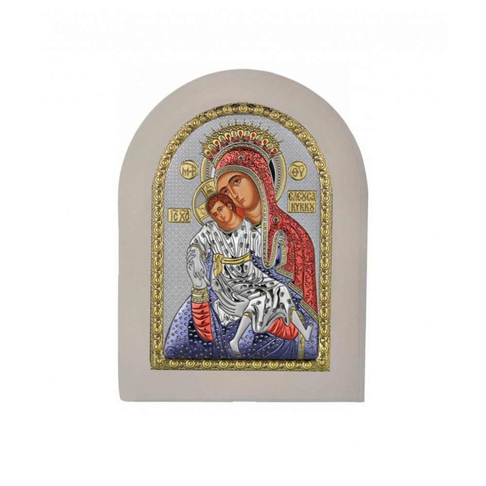 Ασημένια Εικόνα   “Παναγία της Κύκκου”15*21