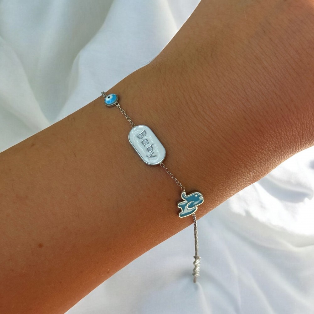 Ατσάλινο Παιδικό Βραχιόλι