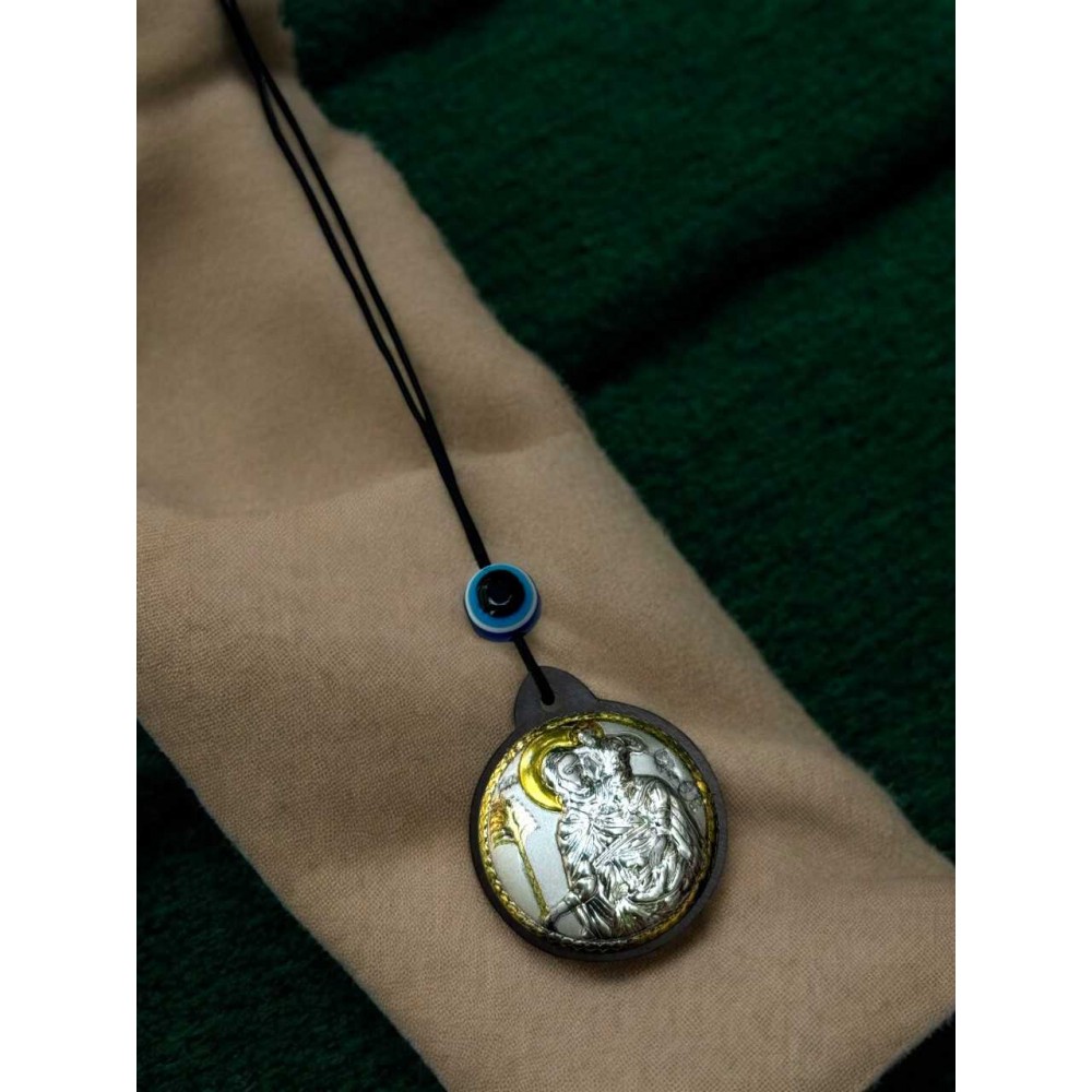  Φυλαχτό Αυτοκινήτου δυο όψεων από ασήμι 925