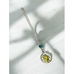  Φυλαχτό Αυτοκινήτου δυο όψεων από ασήμι 925