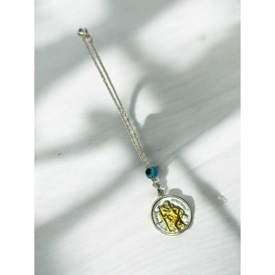  Φυλαχτό Αυτοκινήτου δυο όψεων από ασήμι 925