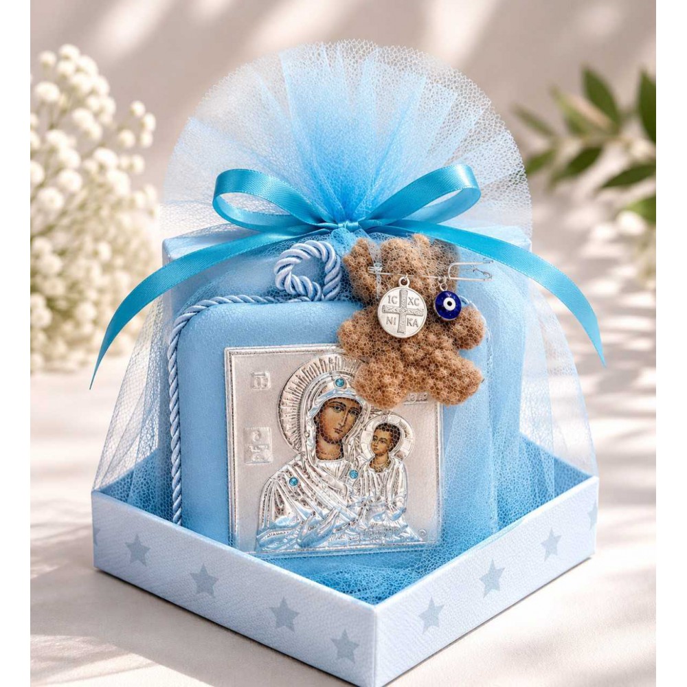 Μουσικό Baby Box με Μεγάλη Παναγιά - Αγόρι