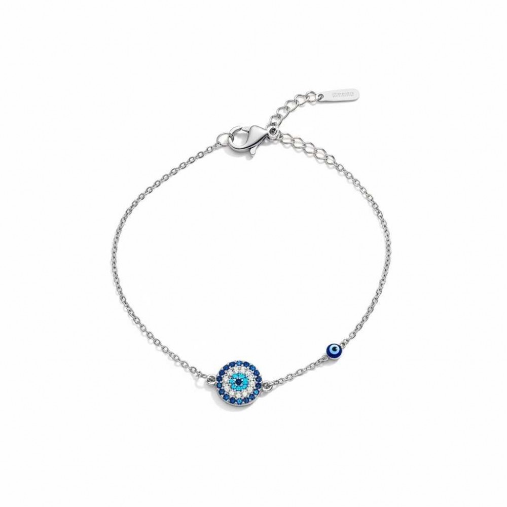 Ατσάλινο βραχιόλι με ματάκι