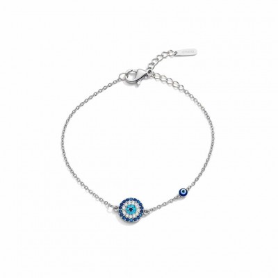 Ατσάλινο βραχιόλι με ματάκι