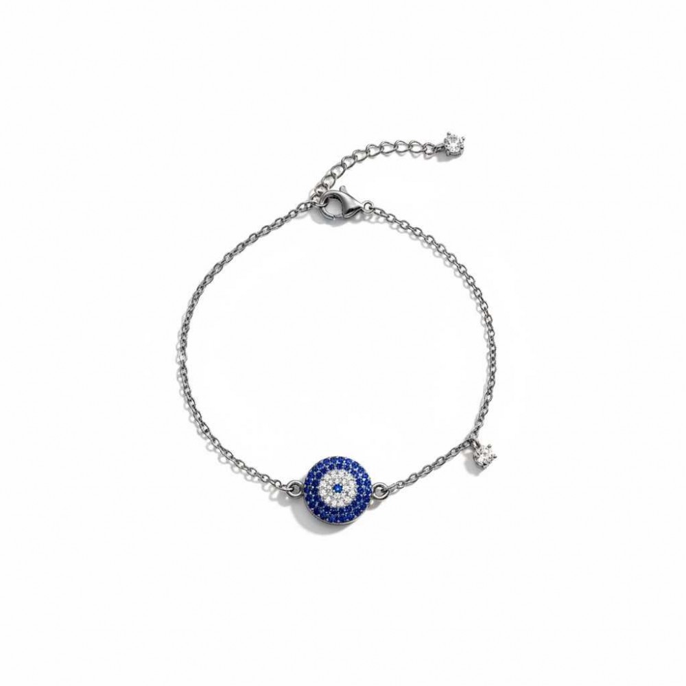 Ατσάλινο βραχιόλι με ματάκι