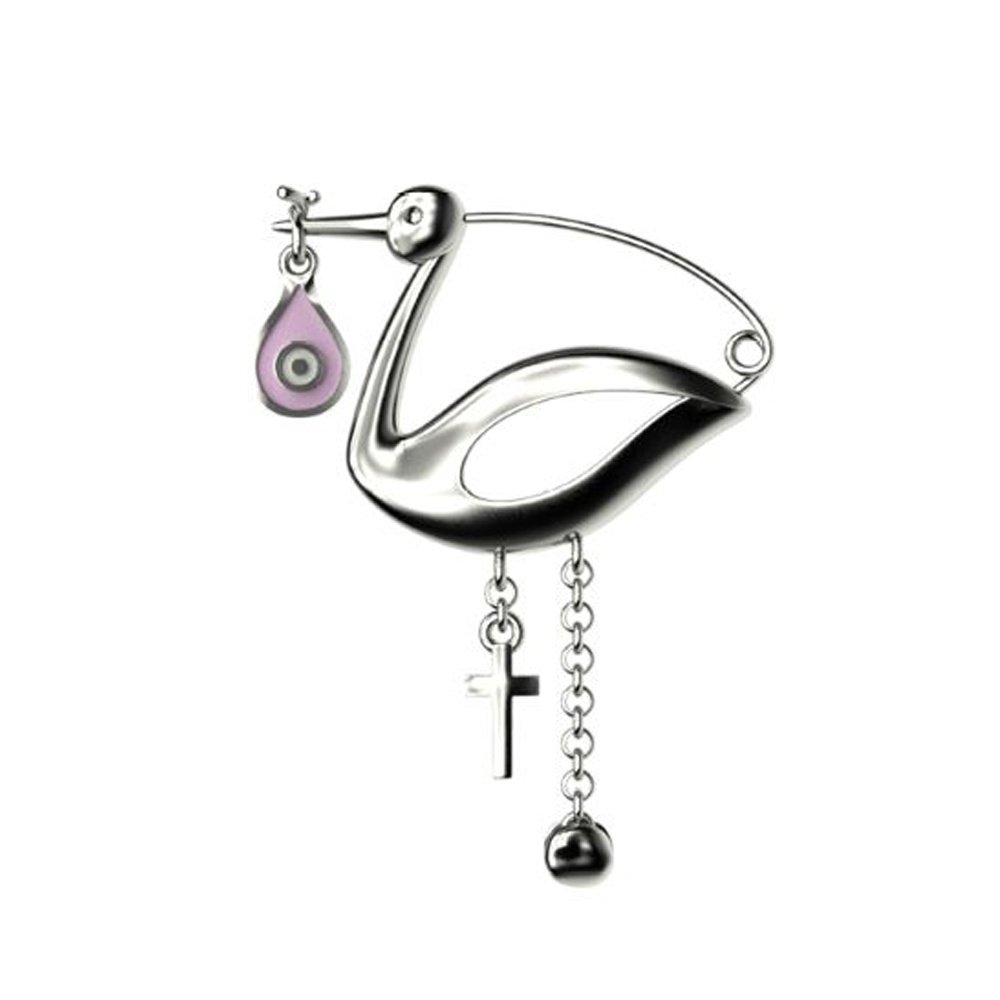 Παραμάνα  Με Πελαργό, Ματάκι Και Σταυρό 