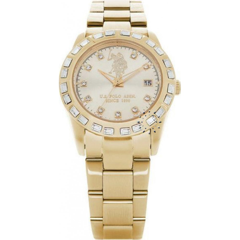  U.S. Polo Assn. Javier Gold Stainless Steel Bracelet USP5066YG