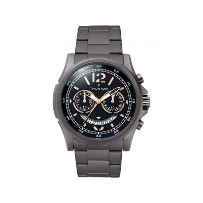 THORTON Ivar Dual Time Grey Metallic bracelet 9007121M