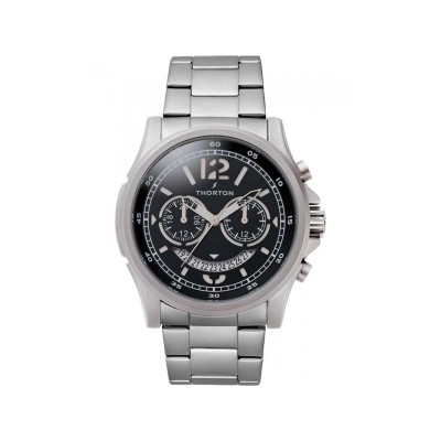 THORTON Ivar Dual Time Silver Metallic bracelet 9007132M