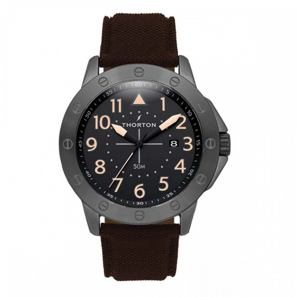 THORTON Borg Brown Leather Strap 9201222