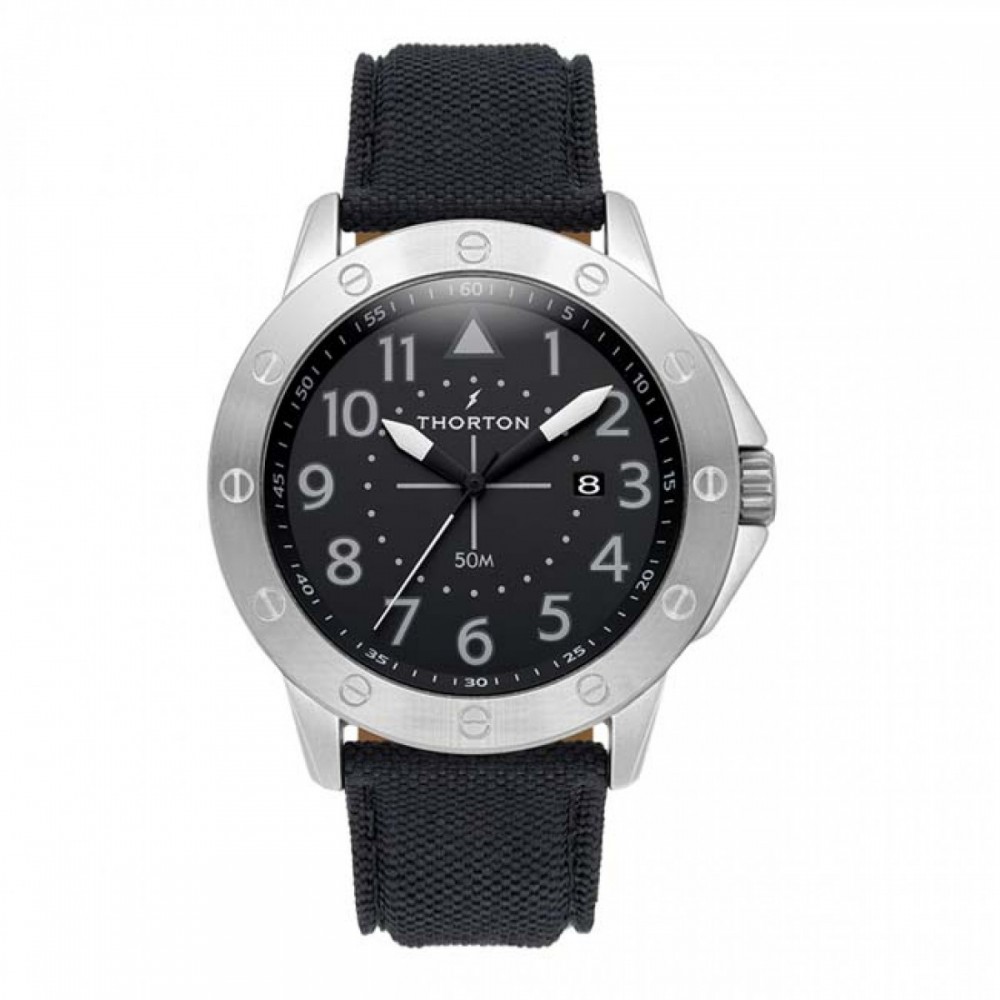 THORTON Borg Black Leather Strap 9201231