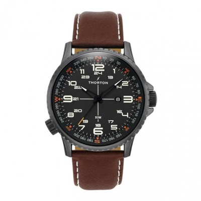 THORTON Kalf Brown Leather Strap 9202121