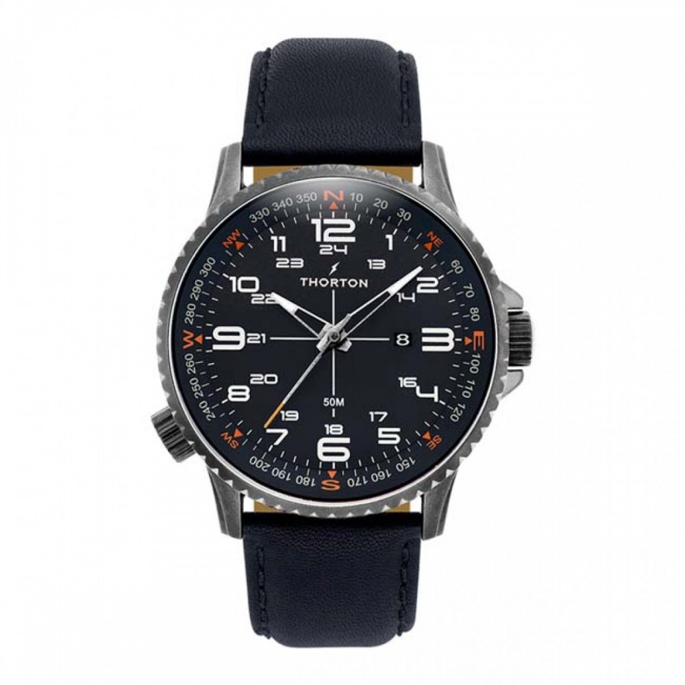 THORTON Kalf Blue Leather Strap 9202122