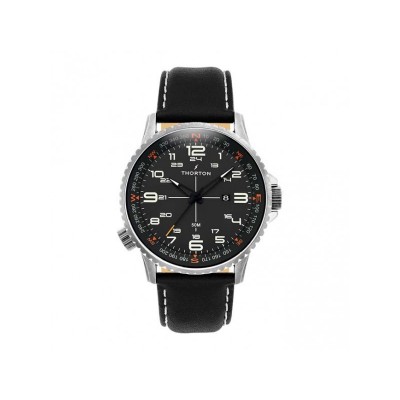 THORTON Kalf Black Leather Strap 9202131