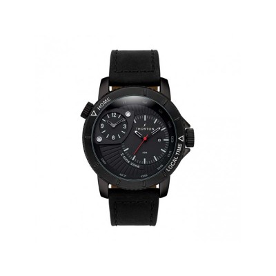 THORTON Horic Chronograph Black Leather Strap 9203112